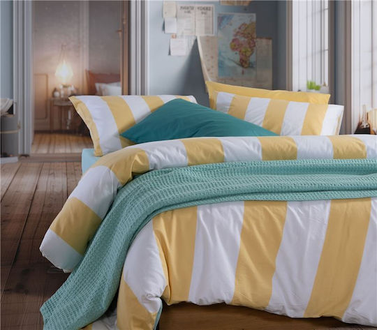 Nef-Nef Homeware New Golf Κουβέρτα Πικέ Ημίδιπλη 180x240εκ. Μπλε