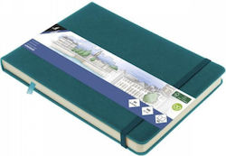 Sketchbook A5 Landscape Dark Turquoise 140gr 16...