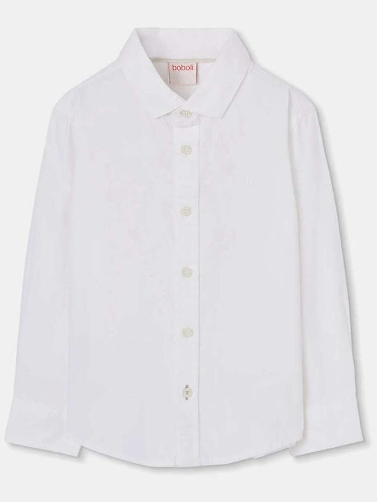 Boboli Kids Shirt Long-sleeved White