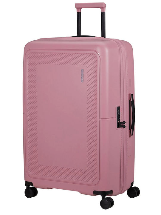 American Tourister Dashpop Μεγάλη Βαλίτσα Ταξιδίου Ροζ με 4 Ρόδες Ύψους 77εκ.