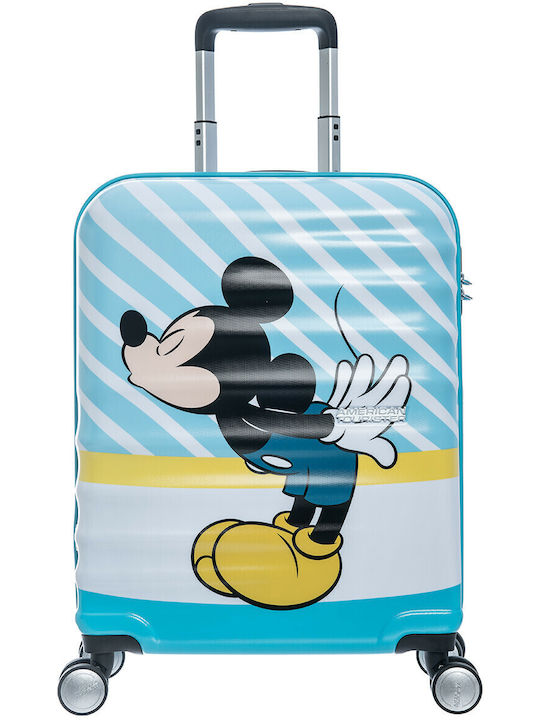 American Tourister Mickey Mouse Kinder Koffer Kabine Hart Disney Mickey Mouse mit 4 Räder Höhe 55cm