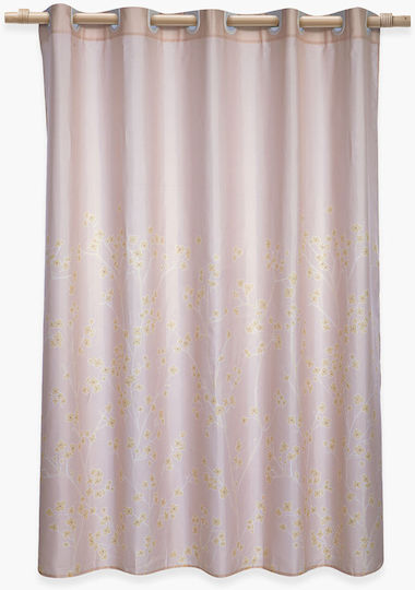Nef-Nef Homeware Floriva Duschvorhang 180x180cm Beiges