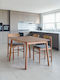Wooden Dining Table of Natural Oak Shade 130x80x74.5cm