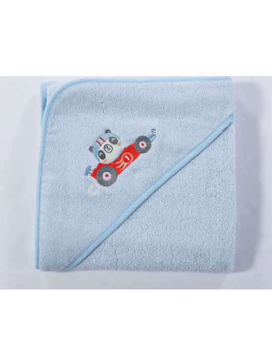 Nef-Nef Homeware Βρεφική Κάπα-Μπουρνούζι με Κουκούλα 75x75εκ.