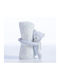 Nef-Nef Homeware Κουβέρτα Αγκαλιάς & Λίκνου Teddy Πικέ Μπεζ με Ζωάκι 75x100εκ.