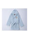 Nef-Nef Homeware Παιδικό Μπουρνούζι Super Boy L.blue με Κουκούλα