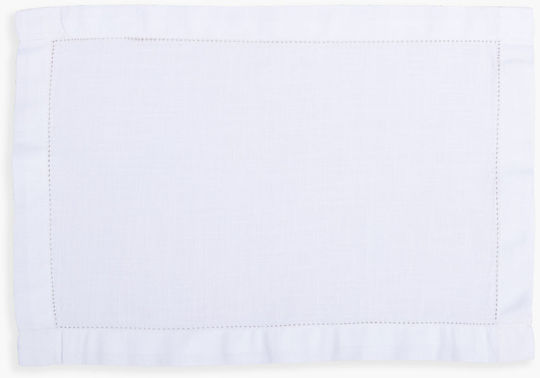 Nef-Nef Homeware Steady Seturi De Masă Albe 48x33cm