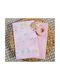 Nef-Nef Homeware Сет Бебешки Чаршафи За Люлка Памучни Spring Happiness Розови 70x120см 2бр