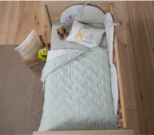 Nef-Nef Homeware Special Star Păturică Pentru Bebeluși Microfibra Mentă 80x110cm