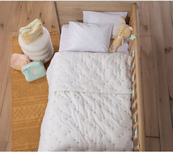 Nef-Nef Homeware Happy Păturică Pentru Bebeluși Din Microfibra Ecru 110x150cm