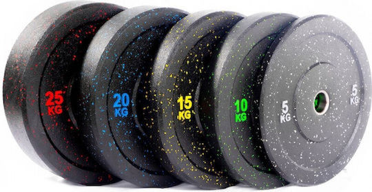 MDS Crossfit Olympic Type Rubber Strength Training Plate 1 x 10kg Φ50mm