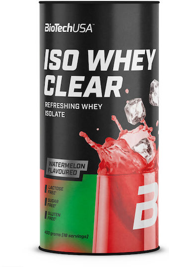 Biotech USA Iso Whey Zero Clear Протеин от Суроватъчен Протеин с Креатин Без Глутен и Лактоза с Вкус Диня 400гр