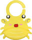 Queen Mother Cheerful Crab Αδιάβροχη Σαλιάρα Σιλικόνης με Τσέπη Cheerful Crab