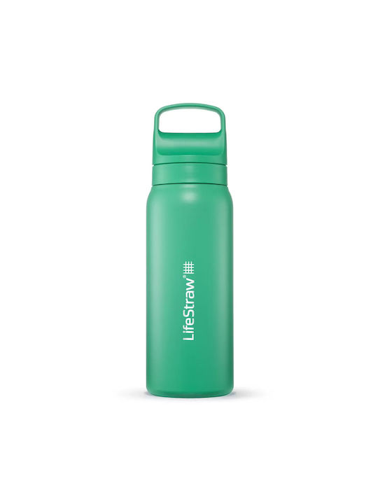Lifestraw Stainless Steel Water Bottle with Filter 700ml Green