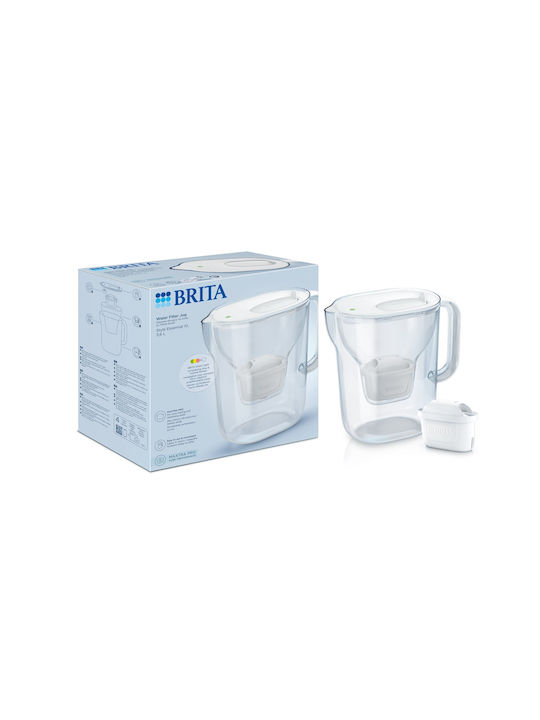 Brita Style Essential Xl White + Mx Pro Pure Plastic Serving Jug with Filter 3600ml