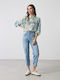 High Rise Women's Jean Pants in Mom Fit