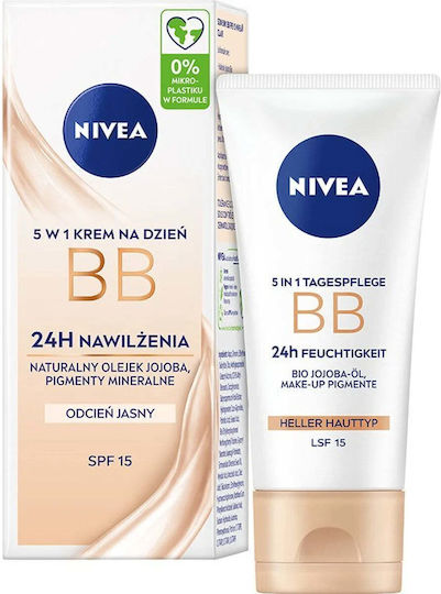 Nivea 5-in-1 BB Лека Хидратираща Крем за Лице Дневен с SPF15 50ml