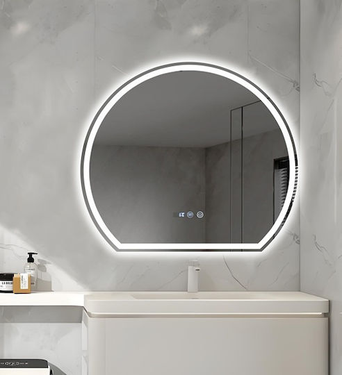 Badezimmerspiegel LED Berührung Mirrorlux Electra S-4977 Rund 700x800mm