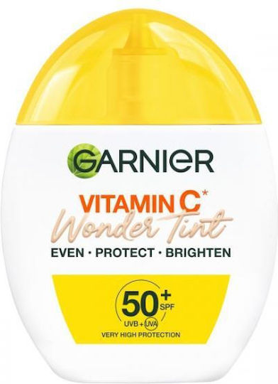 Garnier Vitamin C Wonder Tint Light Moisturizing Fluid Face Day Cream Tinted SPF50 & Vitamin C 40ml
