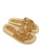 Damen Flache Sandalen Braun