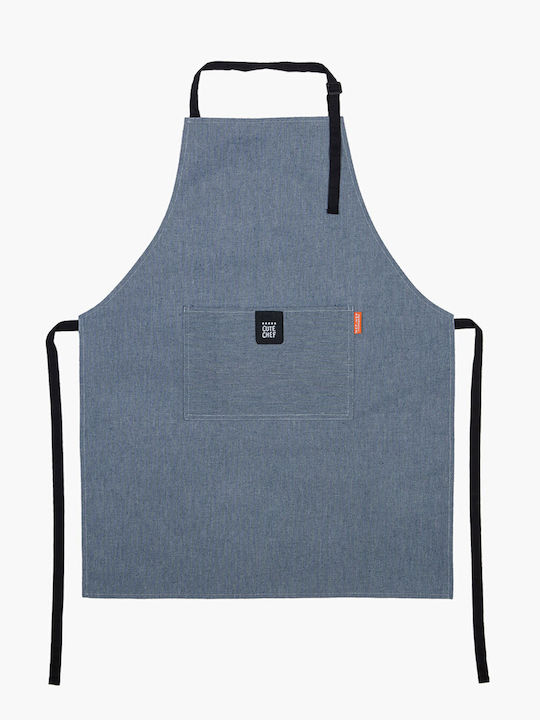 Nef-Nef Homeware Lorin Kitchen Apron Blue 86x60cm
