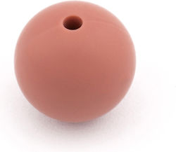 Silicone Bead 15mm Burnt Orange (Pack of 8 Pieces)