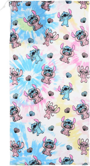 Authentic Kids' Beach Towel Girl Stitch White