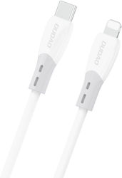 Dudao L25sx Cablu De Încărcare Și Transfer Date Usb-C/Lightning 30W 2M Alb