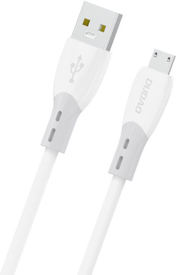 Dudao L25sm Заряден Кабел За Пренос На Данни Usb Към Микро Usb 3a 480mbps 1м Бял