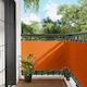 vidaXL Rectangular Shade Divider Orange 1x2x2m