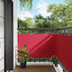 vidaXL Rectangular Shade Divider Burgundy 0.9x2x2m