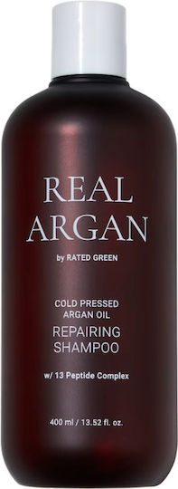 Rated Green Real Argan Șampon de Păr Șampon Reparator Păr Uscat Deteriorat 400 Ml