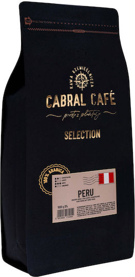 Cabral Cafe Espresso Arabica Peru Schokolade Kaffee in Körner 1kg