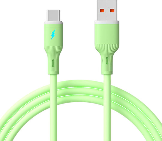 Usb Type C Usb A Cable 1m Ak-usb-64 Silicone Green