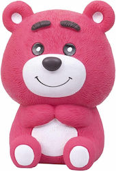 Children's Piggy Bank Plastic Teddy Bear Design H 18cm Zts 8062