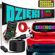 Zola Rgb Led Digital Car Screen Text Symbols Display 34 X 9 Cm App Control Remote Control Double-sided Adhesive Usb