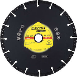 Klingspor Dt900 Acr Диамантен Диск За Рязане 230x3.1x22.3mm Ext 355725 Klingspor Dt900 Acr Диамантен Диск За Рязане 230x3.1x22.3mm Ext 355725