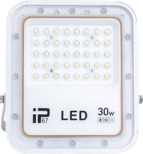 Wasserdichter LED Flutlichter 30W Kaltweiß 6000K IP66