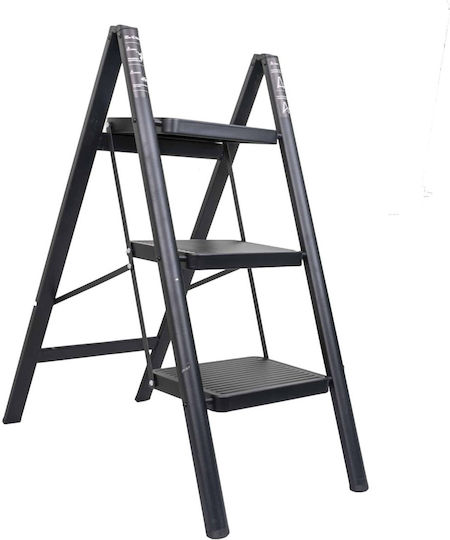 Faltbare Metall-Leiter 3 Stufen Max 150kg Zts 8183