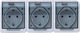 Triple Socket Transparent Cover Hermes 16a/250v Ip44 Elpl-0326-01
