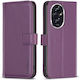 Binfen Series 12 Wallet Δερμάτινο Μωβ (Honor 200)