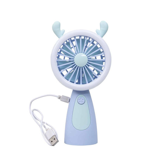 Handheld Fan Usb Powered 3.7w 3 Speeds Purple Zts 8242