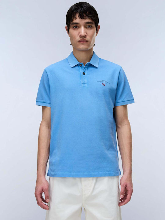 Napapijri Elbas Polo Short Sleeve T-shirt Blue