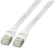 EFB Flaches U/FTP (STP) Cat.6a Netzwerkkabel Ethernet 0.15m Weiß