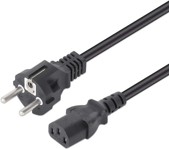 Manhattan IEC C13 - IEC C13 Захранващ Кабел 5м Черен 308700