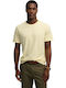 Herrenblusen Kurzarm T-Shirts Gelbe Classic Essential