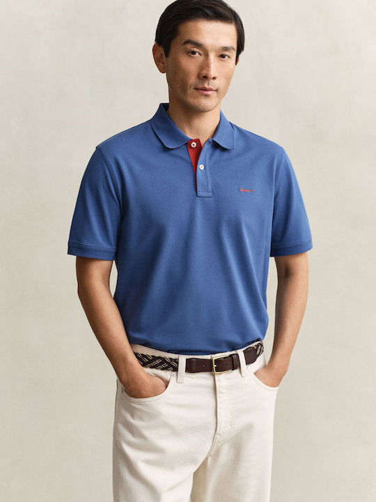 Gant Contrast Pique Polo Μπλούζα Κοντομάνικη Ραφ