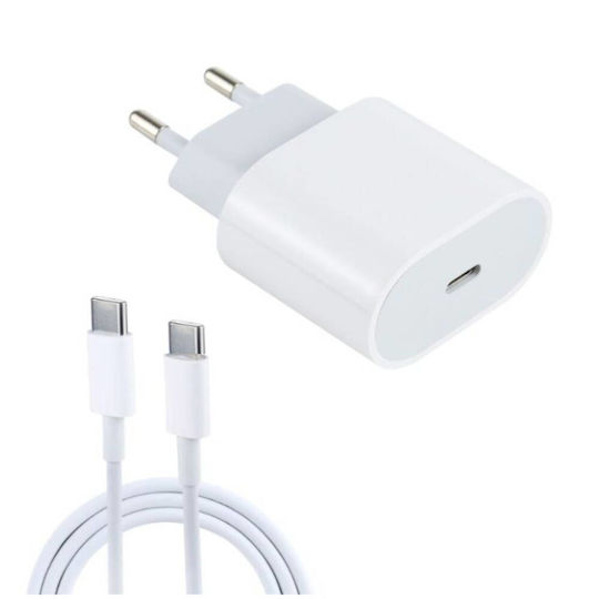 Green Lyca Зарядно Устройство с USB-C Изходен Порт и Кабел USB-C - USB-C 25W Power Delivery / Quick Charge 3.0 Бял (70038685)