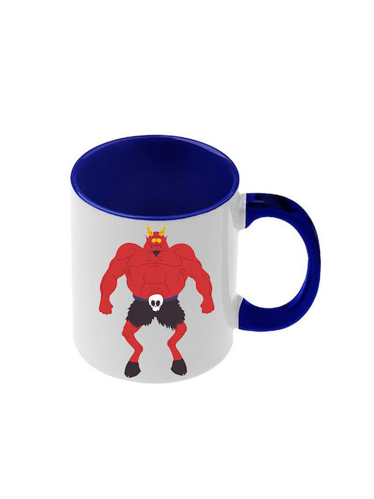 South Park Mug Dark Blue Handle Interior