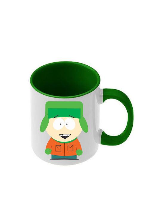 Κούπα South Park Σκούρα Πράσινη Λαβή Εσωτερικό